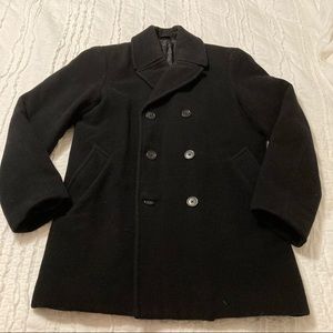Ralph Lauren Wool Quilted Double Breasted Peacoat